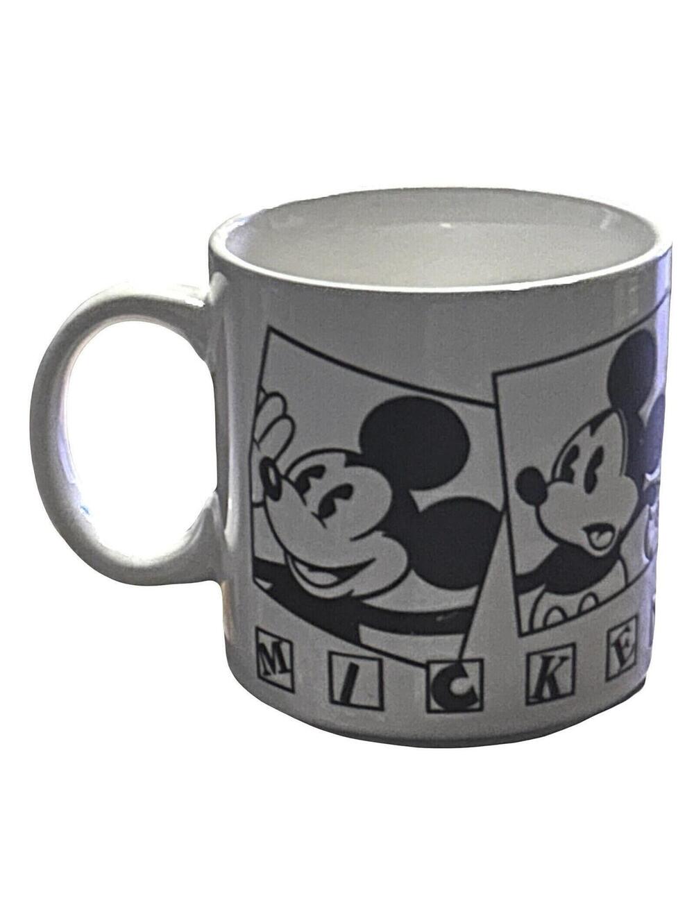 Disney Mickey Mouse Mug Applause Vintage Comic Strip Style